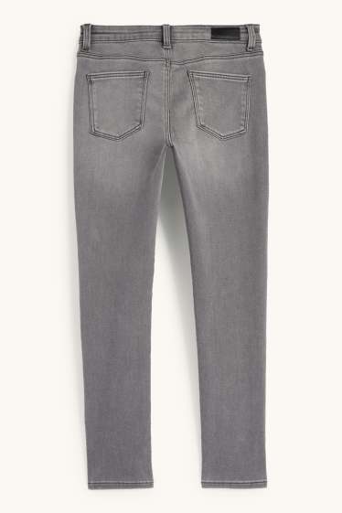 Kinder Mädchen - Skinny Jeans - Thermojeans - jeansgrau