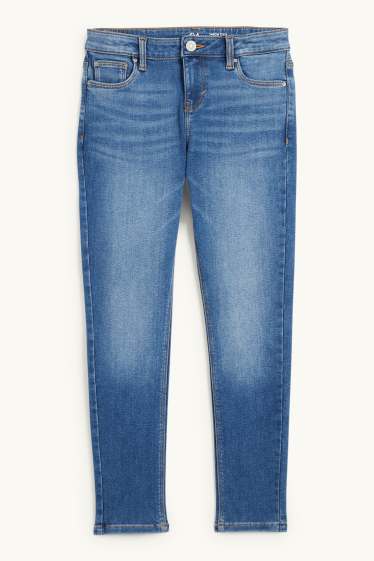 Enfants filles - Skinny jean - jean chaud - jean bleu