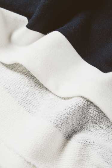 Nena - Cinnamoroll - polo de mànigues llargues - de ratlles - blanc/negre