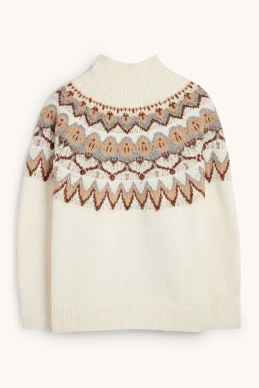 Dona - Jersei - amb dibuix - blanc trencat