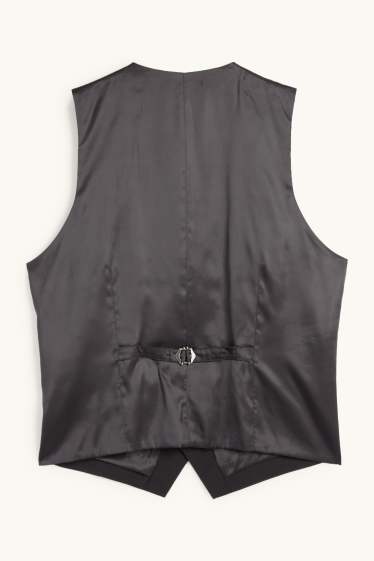 Bărbați - Vestă - regular fit - Flex - amestec de lână - negru