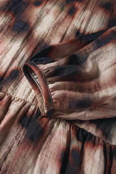 Donna - Blusa - fantasia - marrone / beige