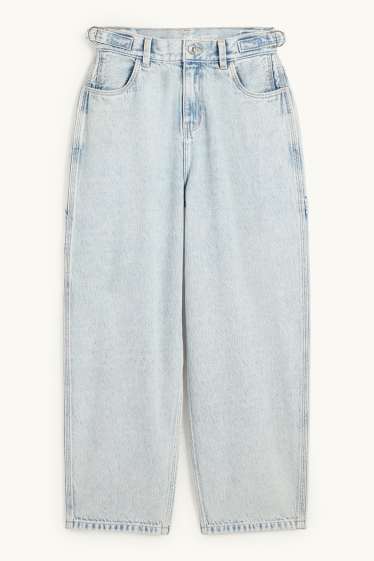 Children Girls - Balloon jeans - denim-light blue