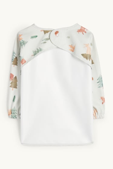 Unisex - Waldtiere - Baby-Ärmellätzchen - hellgrau