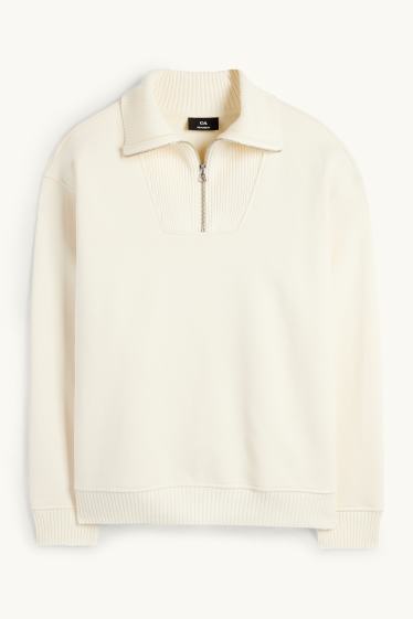 Men - Sweatshirt - cremewhite