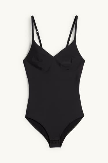 Damen - Shaping-Body - seamless - LYCRA® - schwarz