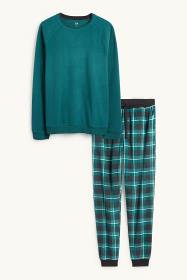 Hommes - Pyjama d’hiver - vert foncé