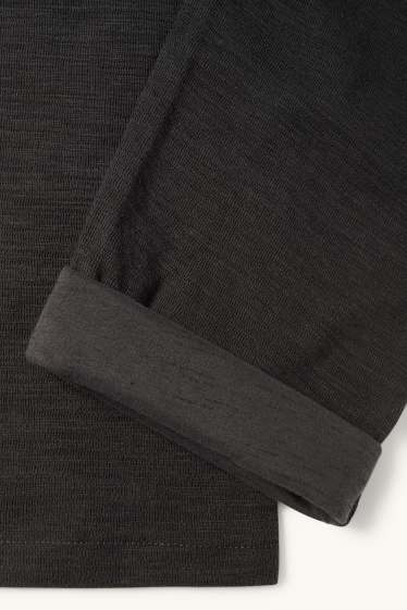 Children Boys - Joggers - textured - black