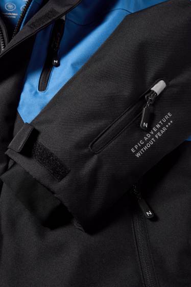 Copii - Băieți - Geacă de schi cu glugă - impermeabilă - albastru