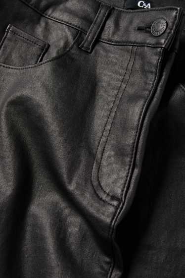 Donna - Minigonna - effetto brillante - nero