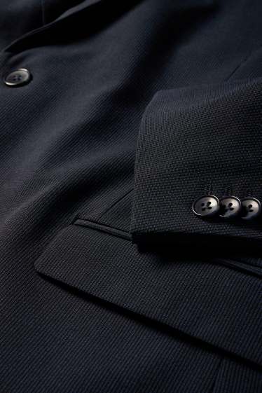 Hommes - Veste de costume - body fit - Flex - LYCRA® - bleu foncé