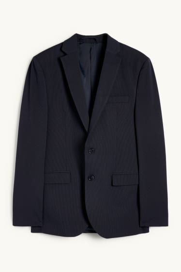 Hommes - Veste de costume - body fit - Flex - LYCRA® - bleu foncé