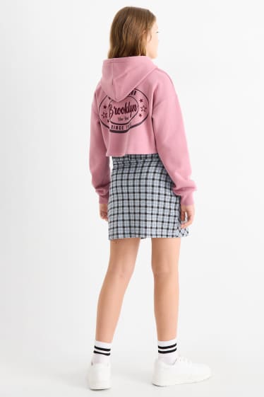 Enfants filles - Jupe - à carreaux - bleu