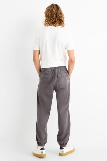Hommes - Pantalon - loose fit - gris