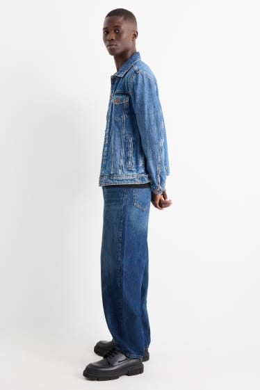 Bărbați - Barrel jeans - denim-albastru
