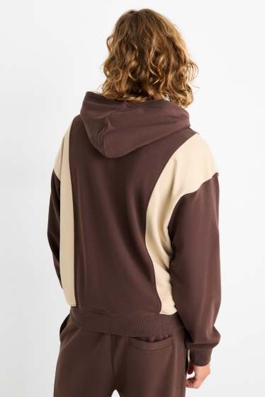 Men - Hoodie - dark brown