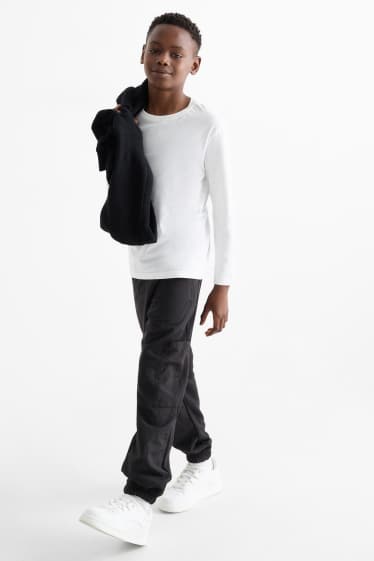 Enfants garçons - Pantalon de jogging cargo - noir