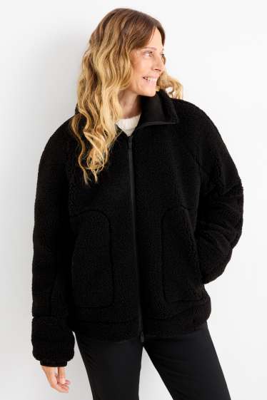 Femmes - Veste en peluche - noir