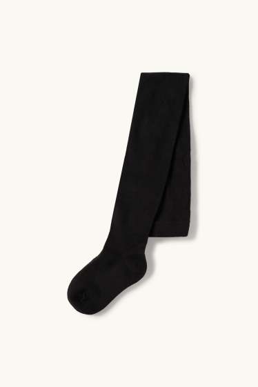 Kinderen: meisjes - Set - jurk van chiffon, vest en maillot - 3-delig - zwart