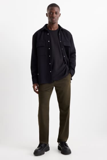 Heren - Chino - tapered fit - donkergroen
