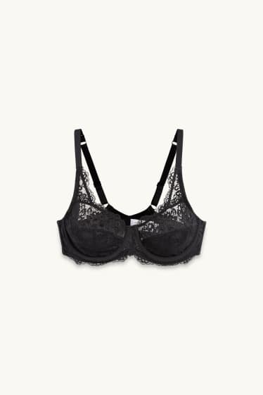 Dámské - Podprsenka s kosticemi - černá