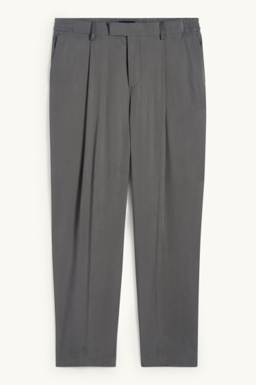 Hommes - Pantalon de costume - regular fit - gris