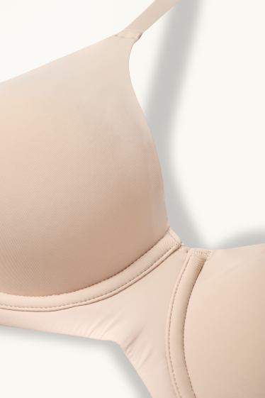 Damen - BH mit Bügel - FULL COVERAGE - unwattiert - LYCRA® - hellbeige