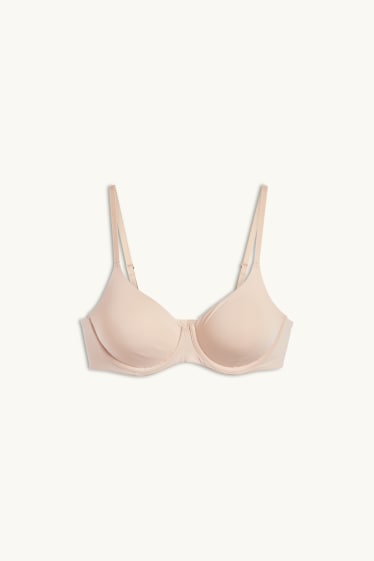 Damen - BH mit Bügel - FULL COVERAGE - unwattiert - LYCRA® - hellbeige