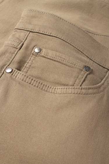 Hommes - Pantalon chaud - regular fit - beige