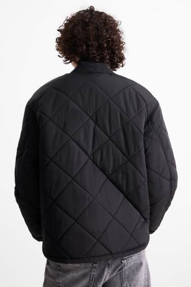 Pánské - Prošívaná bunda - černá