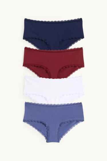 Donna - Confezione da 4 - coulotte - blu