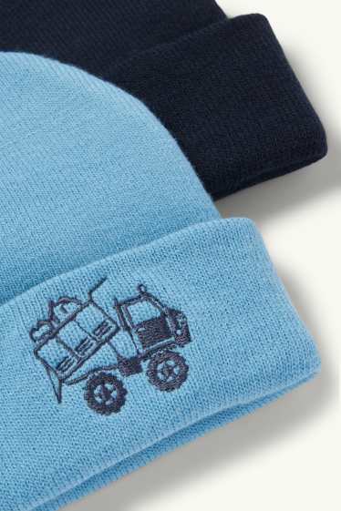 Nen - Paquet de 2 - cotxe - gorra - blau