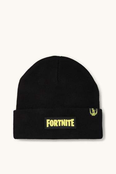 Copii - Băieți - Fortnite - căciulă - negru