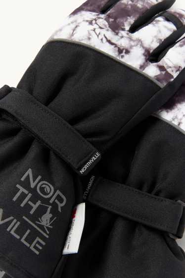 Enfants garçons - Gants de ski - imperméable - noir