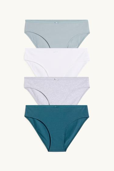 Damen - Multipack 4er - Slip - grün