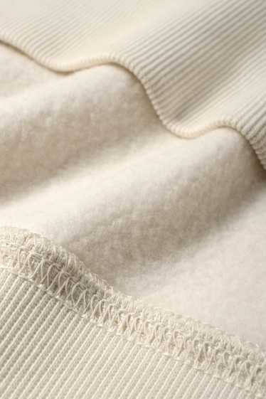 Bărbați - Bluză de molton - crem