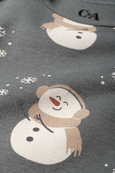 Unisex - Schneemann - Baby-Body - grün