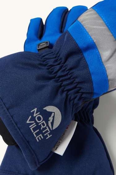 Enfants garçons - Gants de ski - imperméables - bleu