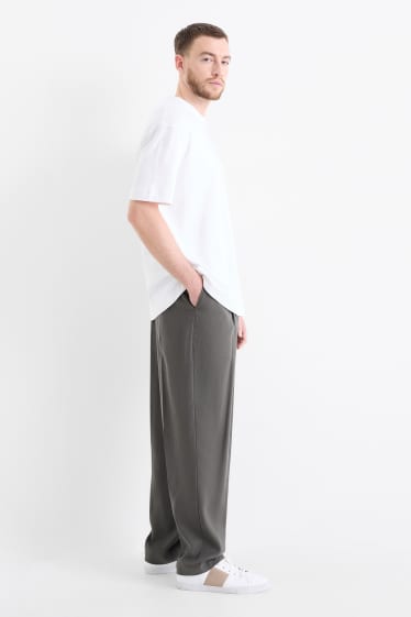 Hommes - Pantalon de costume - regular fit - gris