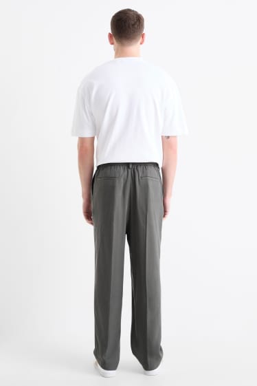 Hommes - Pantalon de costume - regular fit - gris