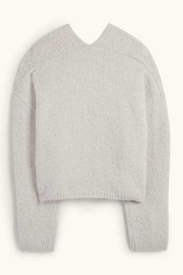 Dona - Jaqueta de punt - gris clar