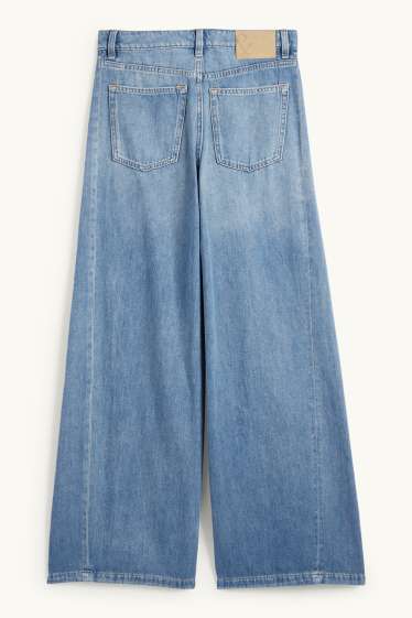 Femmes - Wide leg jean - mid waist - jean bleu clair