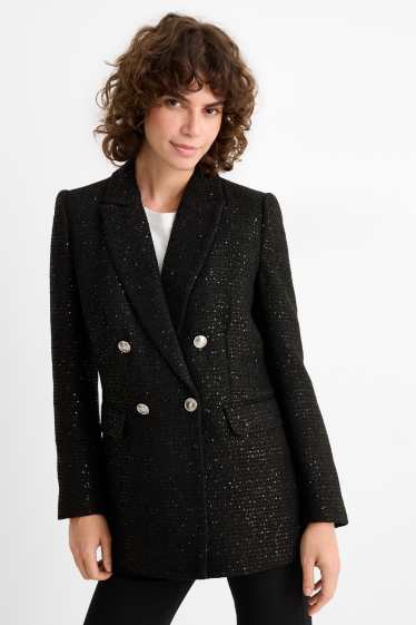 Dona - Blazer de lluentons - regular fit - negre