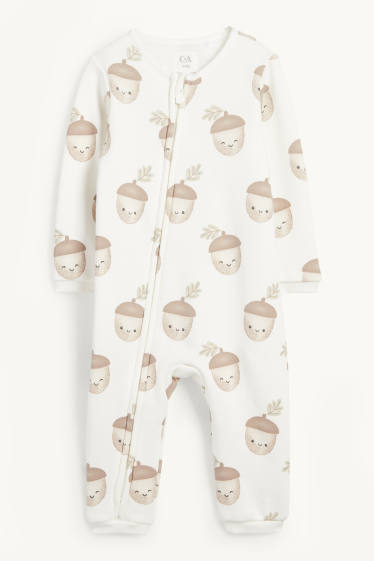 Unisexe - Gland - pyjama bébé - blanc crème