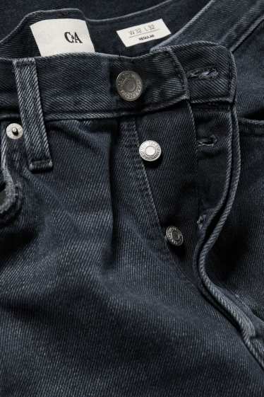 Hommes - Regular jean à boutons - jean bleu foncé