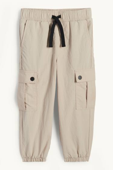 Kinder Jungen - Thermo-Cargohose - beige