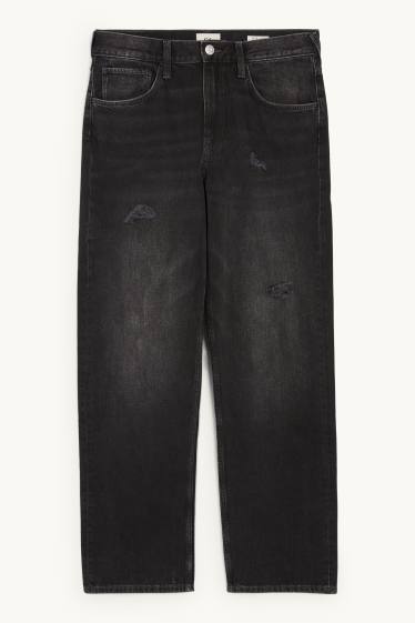 Bărbați - Relaxed jeans - negru