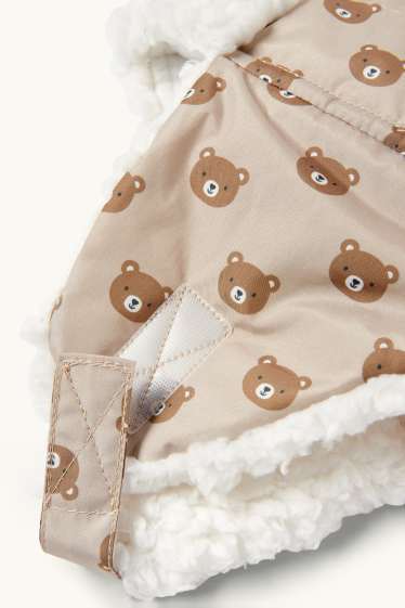 Unisex - Teddy bear - baby hat - beige