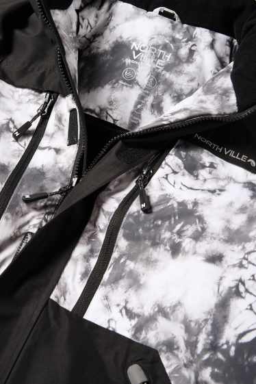 Nen - Jaqueta d’esquí amb caputxa - impermeable - negre