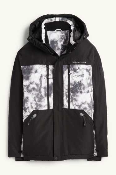 Nen - Jaqueta d’esquí amb caputxa - impermeable - negre